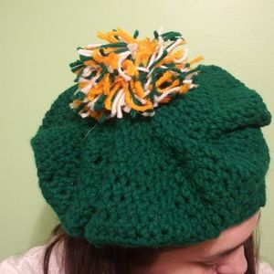 Handmade Barret.  Kelly Green .